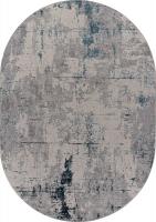 Ковер для жилой комнаты Merinos Liman F169-OVAL-CREAM-D.BLUE (2.4х3.4)