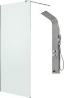 Душевая стенка Saniteco Walk-In SN-W8MC100 + LYPA-1 (хром/панель хром матовый)