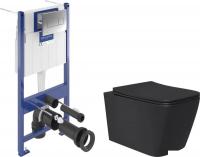 Унитаз подвесной Lauter Magdeburg 21103EC + Villeroy & Boch Viconnect Pro S 92122869 (с кнопкой хром