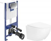 Унитаз подвесной Lauter Sulzdorf + Villeroy & Boch Viconnect Pro S 92122869 (белый/с кнопкой хром)