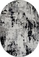 Ковер для жилой комнаты Merinos Palermo F285-OVAL-DARK GRAY (1.6х2.3)