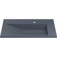 Умывальник Uperwood Lotus Quartz 80x50x13 (серый матовый/бетон)
