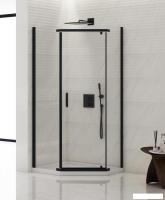 Душевой уголок NEW TRENDY Komfort Black Pentagonal K-0806 (90x90x195)