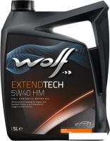 Моторное масло Wolf ExtendTech 5W-40 HM 5л