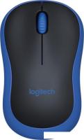 Мышь Logitech M185 (черный/синий)