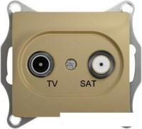 Розетка телевизионная Schneider Electric Glossa GSL000497 (титан)