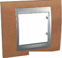 Рамка Schneider Electric Unica MGU66.002.0M2 (вишня/алюминий)