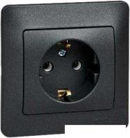 Розетка Schneider Electric Glossa GSL000742 (антрацит)