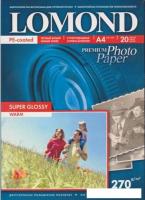 Фотобумага Lomond суперглянцевая односторонняя A4 270 г/кв.м. 20 листов (1106101)