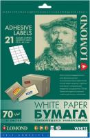 Самоклеящаяся бумага Lomond Самоклеящаяся A4 70 г/м2 50 листов 21 дел (2100145)