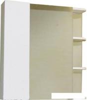 СанитаМебель Шкаф с зеркалом Камелия 12.80 Д3 (левый, белый)