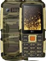 Мобильный телефон BQ-Mobile BQ-2430 Tank Power (камуфляж/золотистый)