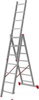 Лестница-стремянка Новая высота NV 123 алюминиевая трёхсекционная 3x7 ступеней