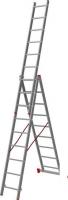 Лестница-стремянка Новая высота NV 123 алюминиевая трёхсекционная 3x9 ступеней