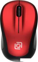 Мышь Oklick 665MW (черный/красный)