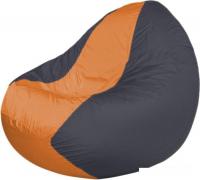 Кресло-мешок Flagman Classic K2.1-114 (темно-серый/оранжевый)