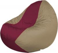 Кресло-мешок Flagman Classic K2.1-32 (бежевый/бордовый)
