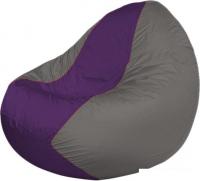 Кресло-мешок Flagman Classic K2.1-196 (серый/фиолетовый)