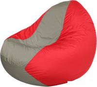 Кресло-мешок Flagman Classic K2.1-92 (светло-серый/красный)