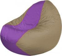 Кресло-мешок Flagman Classic K2.1-140 (бежевый/сиреневый)