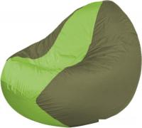 Кресло-мешок Flagman Classic K2.1-110 (темно-оливковый/салатовый)