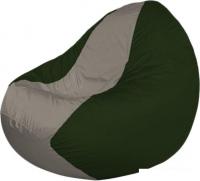 Кресло-мешок Flagman Classic K2.1-127 (хаки/светло-серый)