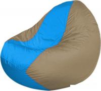 Кресло-мешок Flagman Classic K2.1-213 (темно-бежевый/голубой)
