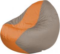 Кресло-мешок Flagman Classic K2.1-88 (светло-серый/оранжевый)