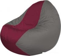 Кресло-мешок Flagman Classic K2.1-94 (серый/бордовый)