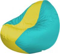 Кресло-мешок Flagman Classic K2.1-41 (бирюзовый/желтый)