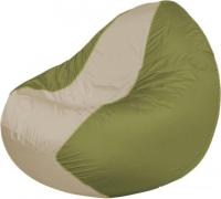 Кресло-мешок Flagman Classic K2.1-70 (оливковый/светло-бежевый)