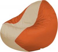 Кресло-мешок Flagman Classic K2.1-162 (оранжевый/светло-бежевый)