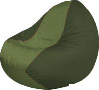 Кресло-мешок Flagman Classic K2.1-219 (темно-оливковый/оливковый)