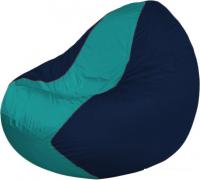 Кресло-мешок Flagman Classic K2.1-228 (темно-синий/бирюзовый)