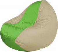 Кресло-мешок Flagman Classic K2.1-83 (светло-бежевый/салатовый)