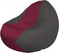 Кресло-мешок Flagman Classic K2.1-112 (темно-серый/бордовый)