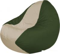 Кресло-мешок Flagman Classic K2.1-126 (хаки/светло-серый)