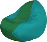 Кресло-мешок Flagman Classic K2.1-145 (бирюзовый/зеленый)