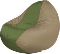 Кресло-мешок Flagman Classic K2.1-214 (темно-бежевый/оливковый)