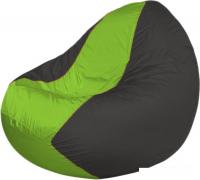 Кресло-мешок Flagman Classic K2.1-224 (темно-серый/салатовый)