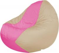Кресло-мешок Flagman Classic K2.1-192 (светло-бежевый/розовый)