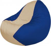Кресло-мешок Flagman Classic K2.1-206 (синий/светло-бежевый)