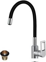 Смеситель Rossinka Silvermix Z35-35U (черный/хром)