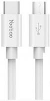 Кабель Yoobao YB-CB2 (белый)