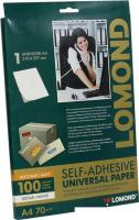 Самоклеящаяся бумага Lomond матовая универсальная для этикеток A4 70 г/м2 100 листов 2100001