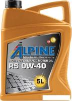 Моторное масло Alpine RS 0W-40 5л