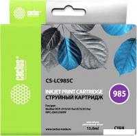 Картридж CACTUS CS-LC985C (аналог Brother LC985C)