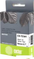 Картридж-лента для термопринтера CACTUS CS-TZ641 (аналог Brother TZ641)