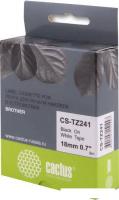 Картридж-лента для термопринтера CACTUS CS-TZ241 (аналог Brother TZ241)