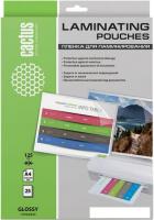 Пленка для ламинирования CACTUS глянцевая A4, 125 мкм, 25 л